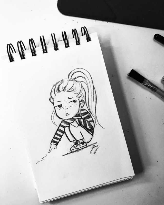 Наброски для скетчбука легкие