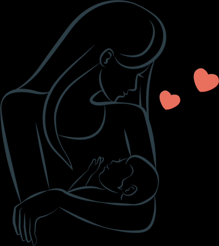 Графический рисунок ко Дню матери