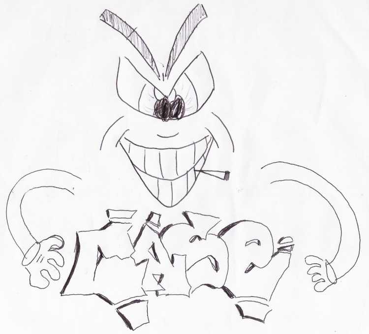 Граффити легкие рисунки карандашом для начинающих