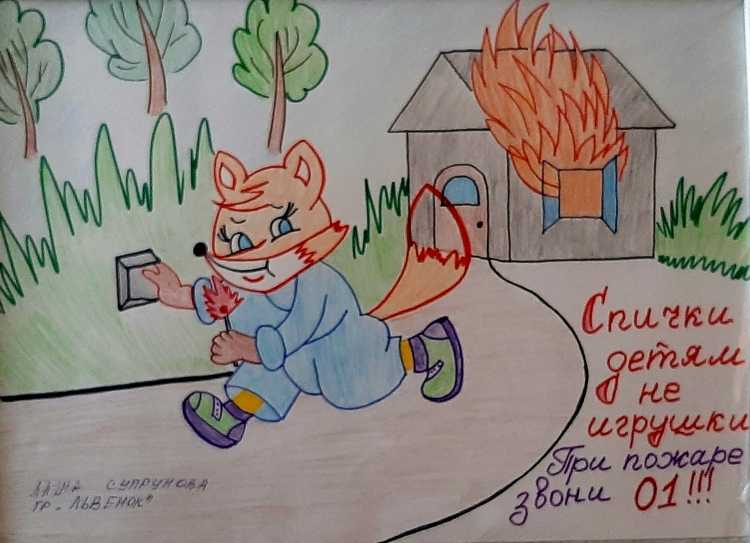 Рисунок на тему опасность вокруг нас