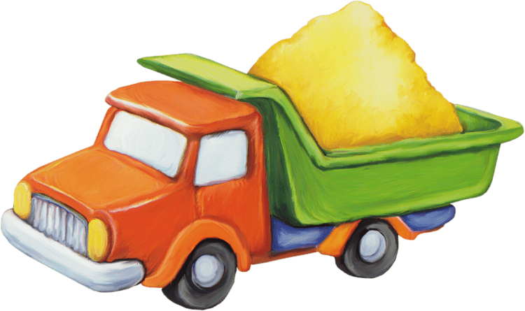 Машинка контур для детей