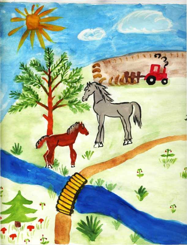 Родной край рисунки детей