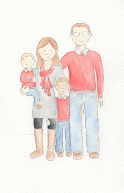 Рисунок семьи детский