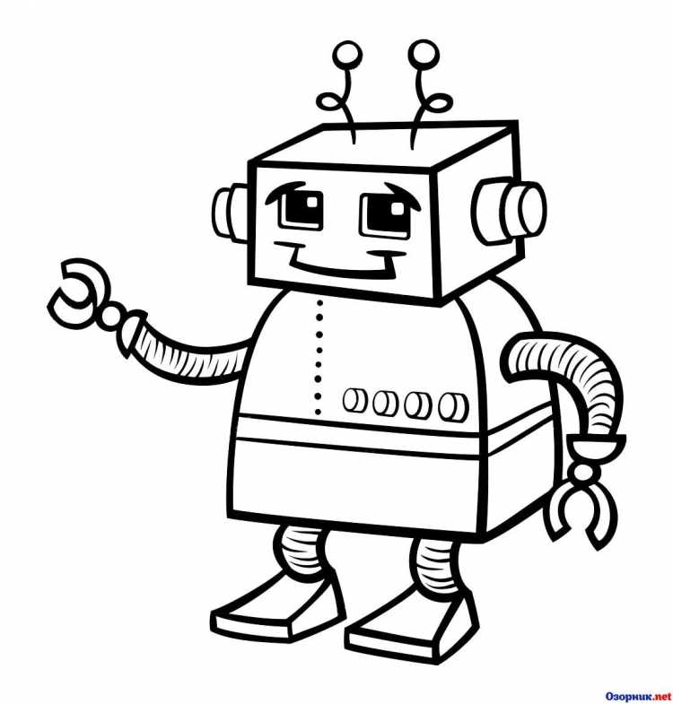 Раскраски. Роботы