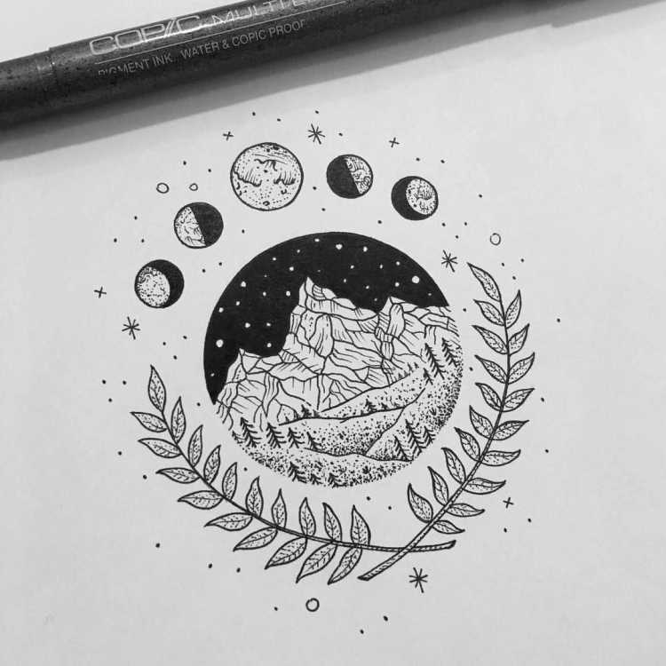 Планета черной ручкой