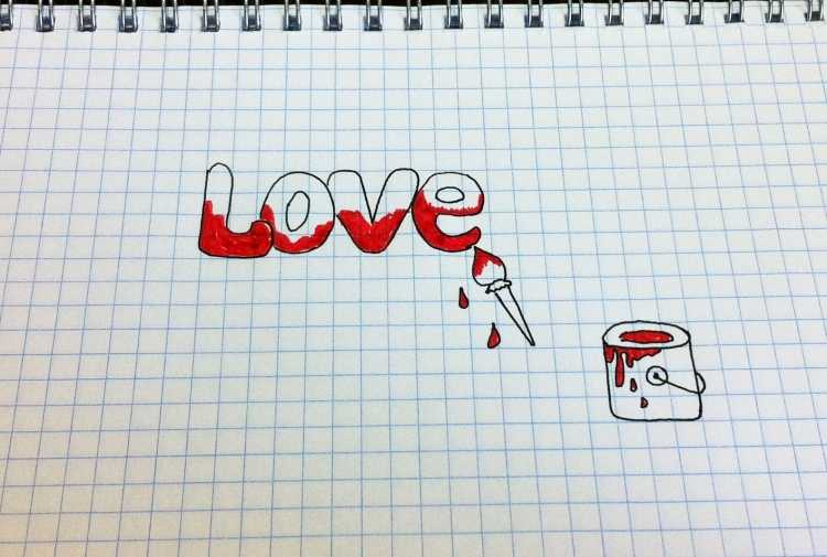 Животные ручкой