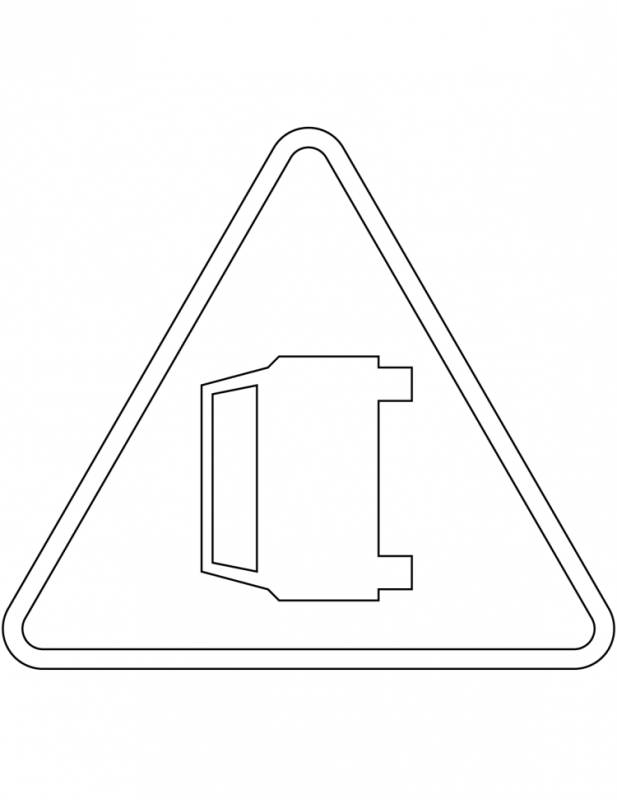 Знак пешеходный переход