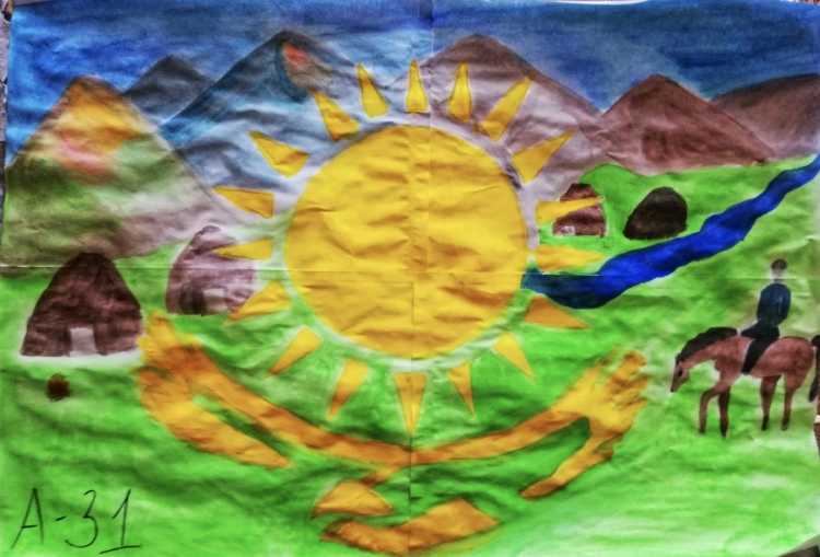 Значок Казахстана природа