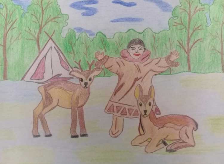 Нарисовать рисунок промысел родного края