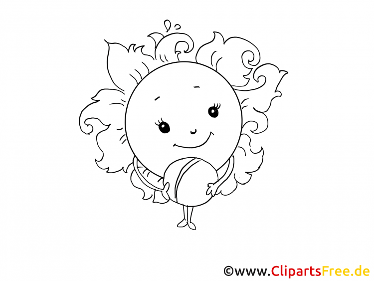 Осеннее солнце раскраска