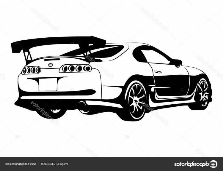 Раскраска Toyota Supra a80