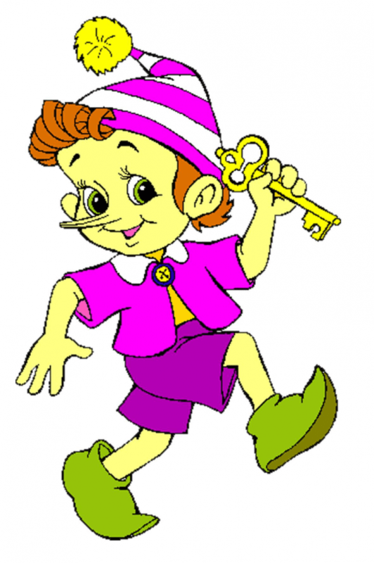 Золотой ключик или приключения Буратино раскраска