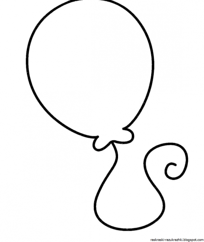Воздушный шарик контур