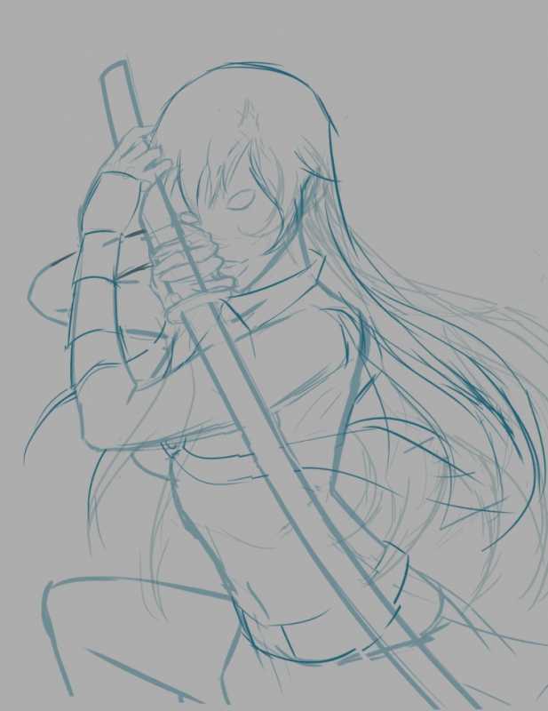 Акаме набросок