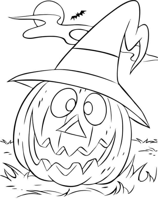 Раскраска Хэллоуин