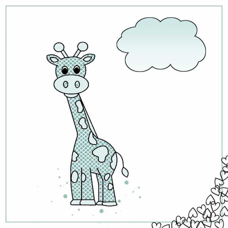 Раскраски жирафа для детей