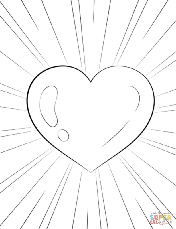 Мини раскраски сердечки