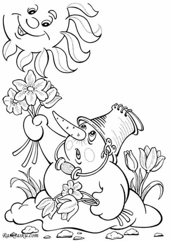 Раскраска. Лето