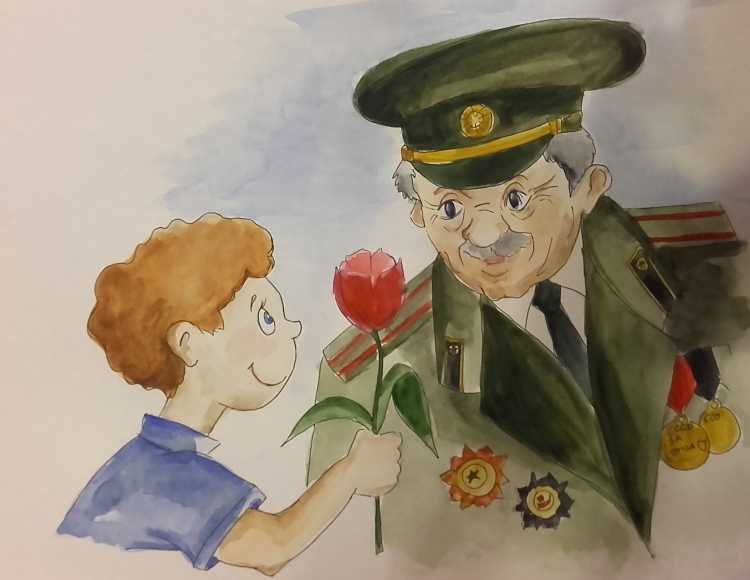 Спасибо деду за победу рисунки детей