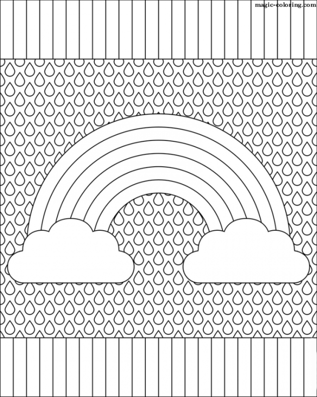 Лошадка Радуга раскраска