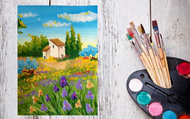 Рисование гуашью