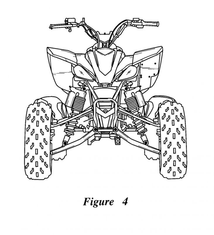 Квадроцикл черно белый