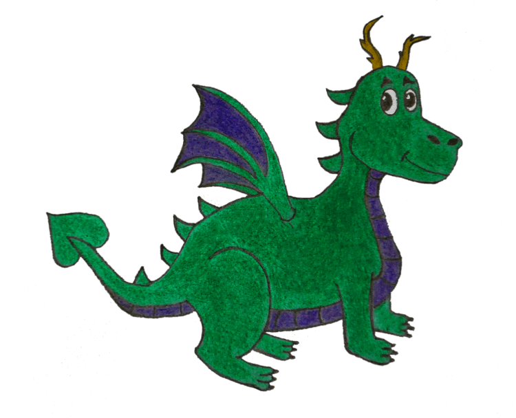 Раскраска дракон