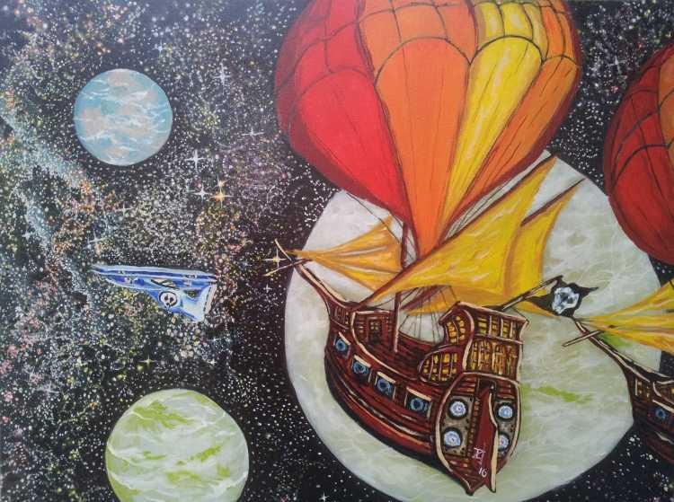 Фантазийное рисование планеты