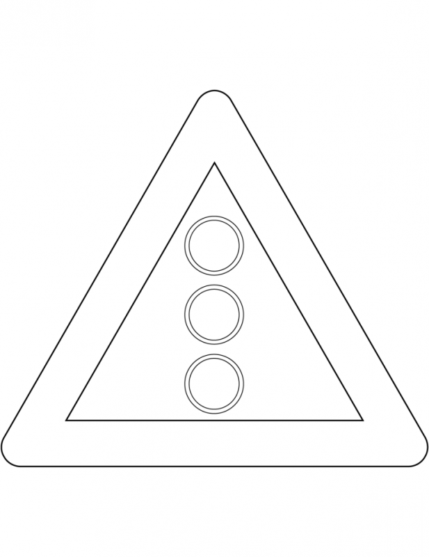 Дорожные знаки для детей раскраски