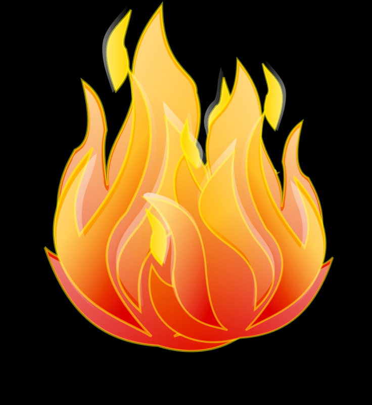 Огонь нарисованный