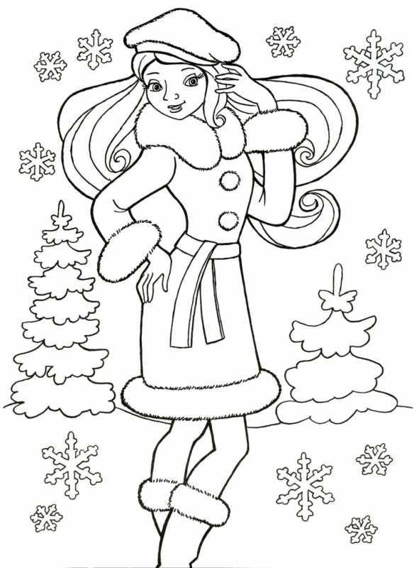 Новогодние раскраски Снеговик