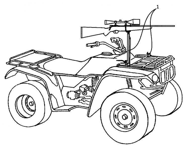 Квадроцикл раскраска для детей