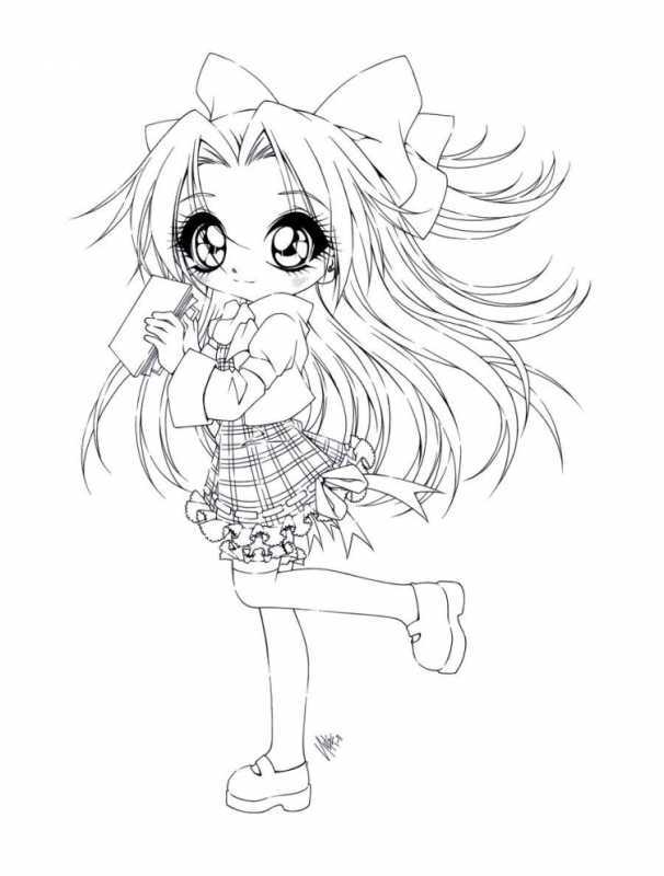 Раскраски Чиби животные