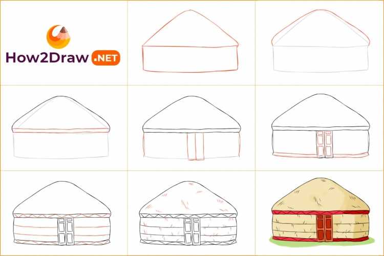 Рисование Юрты