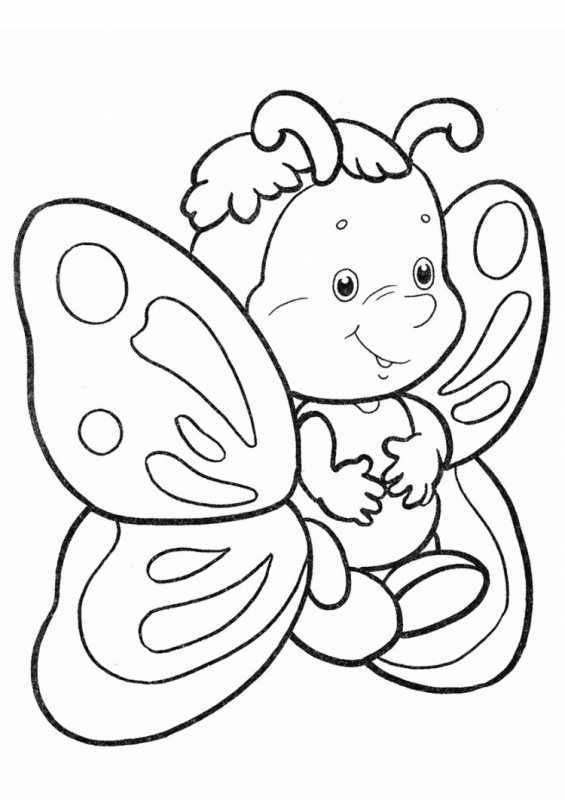 Насекомые раскраска для детей