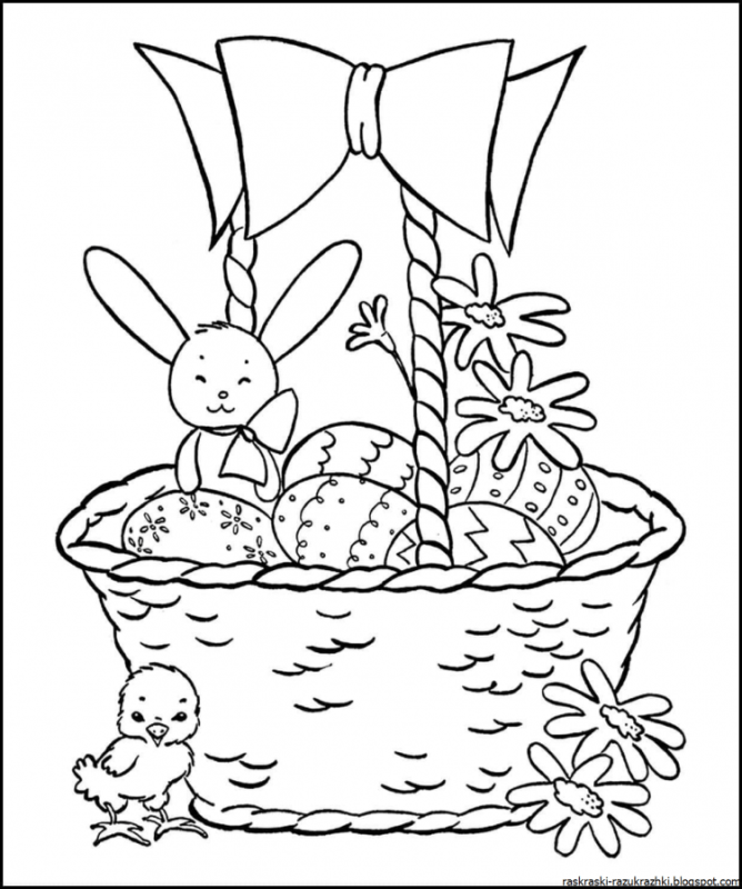 Раскраска Пасха