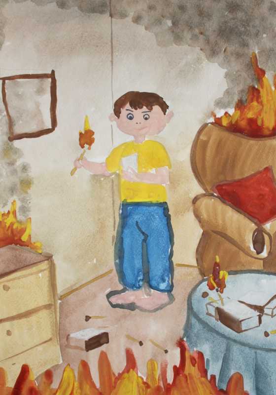 Пожар иллюстрация