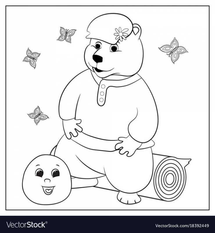 Раскраска "Колобок"