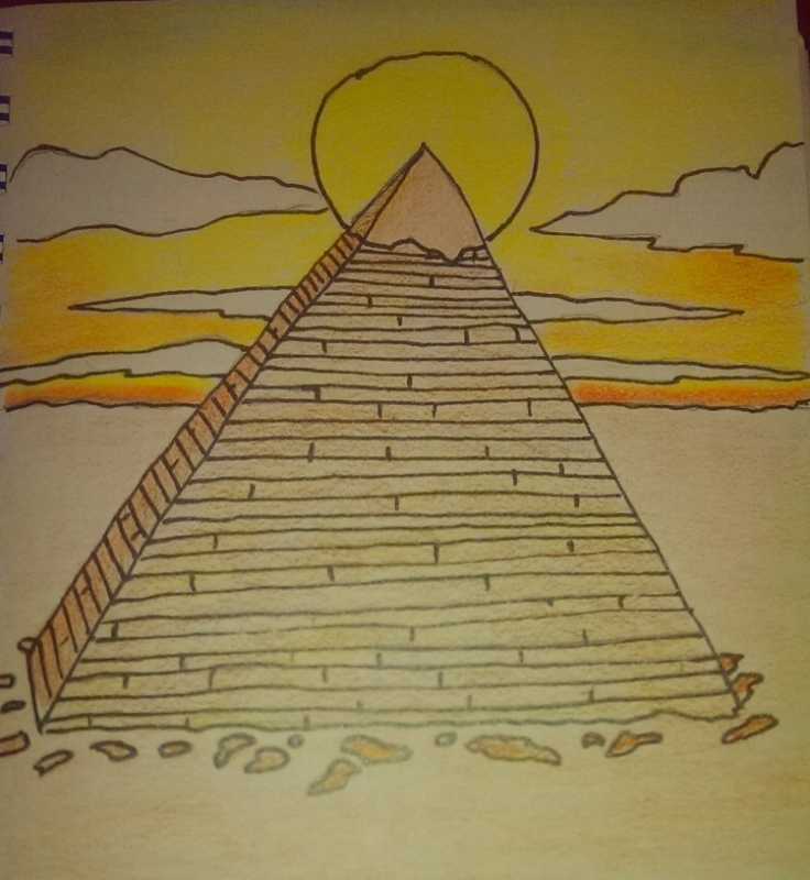 Пирамида Хеопса рисунок
