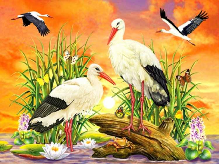 Бессонов Сергей картина Аисты