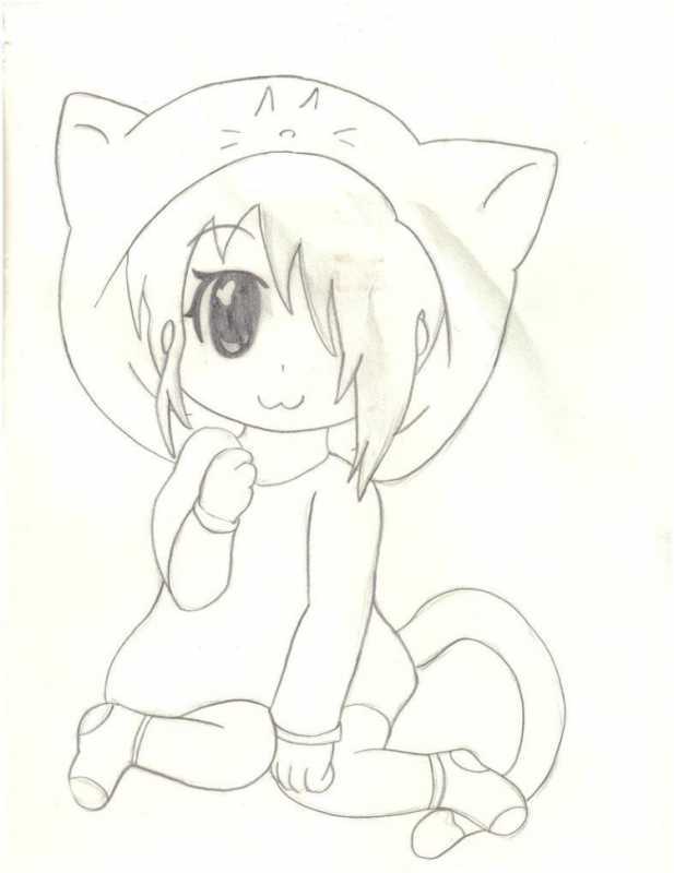Легкие рисунки аниме для детей