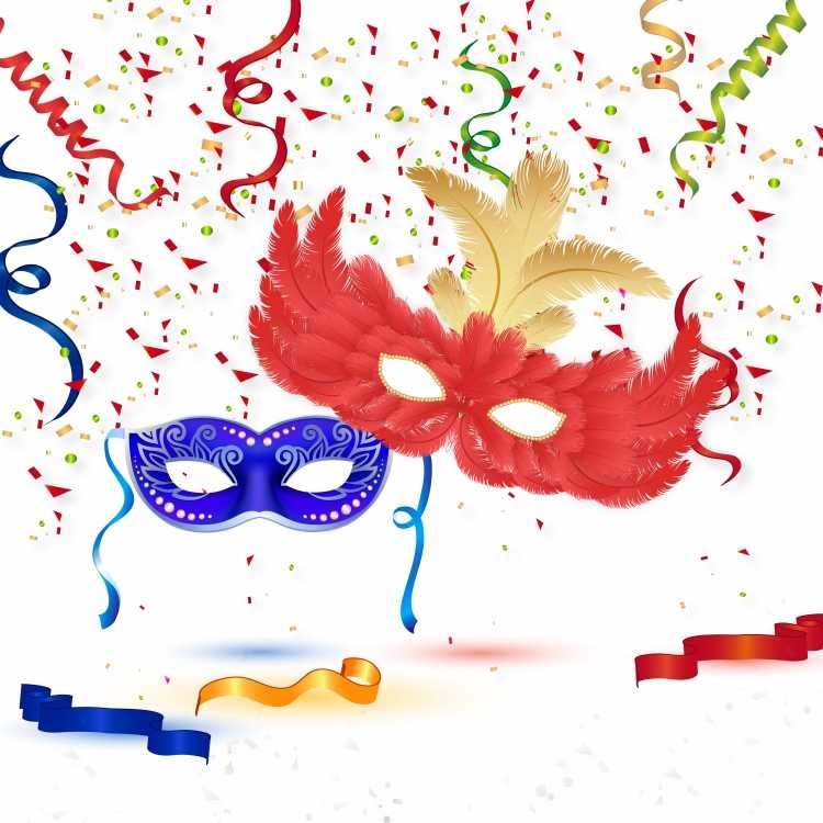 Атрибуты карнавала рисунок