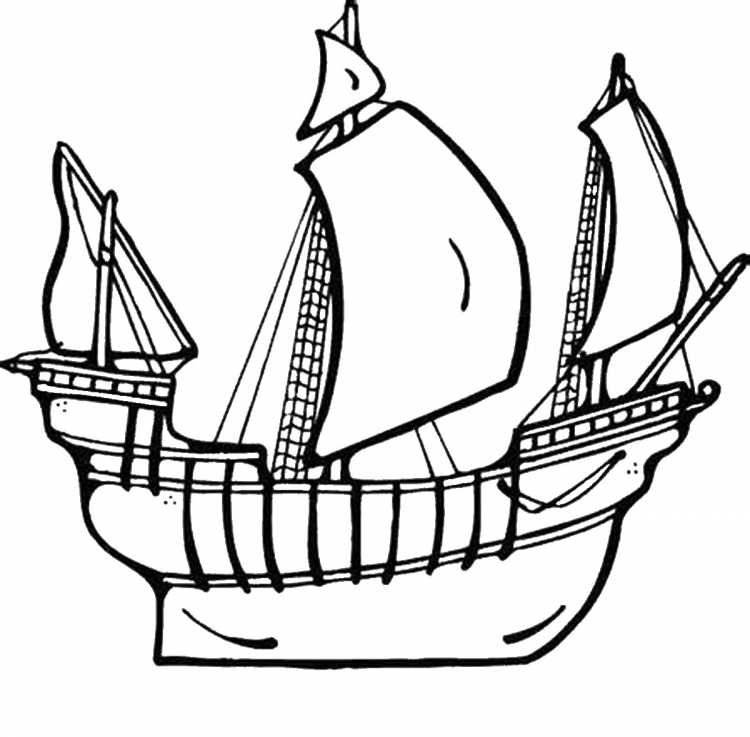 Парусник рисунок карандашом