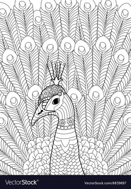 Раскраска Мандала птицы