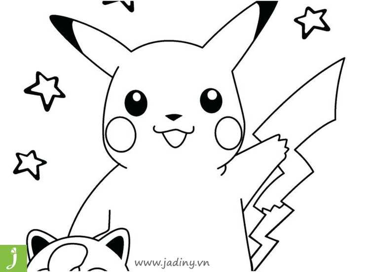 Раскраски покемоны Пикачу аниме