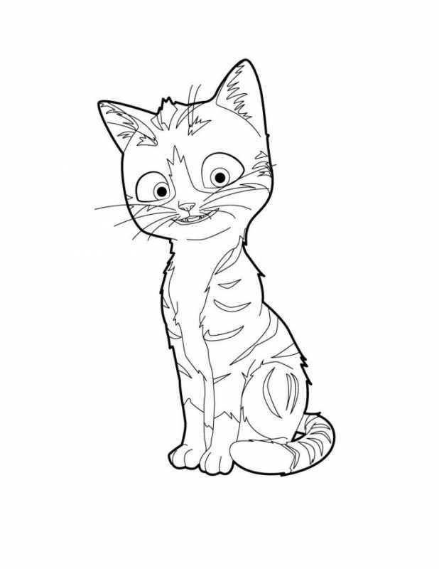 Кошки. Раскраска