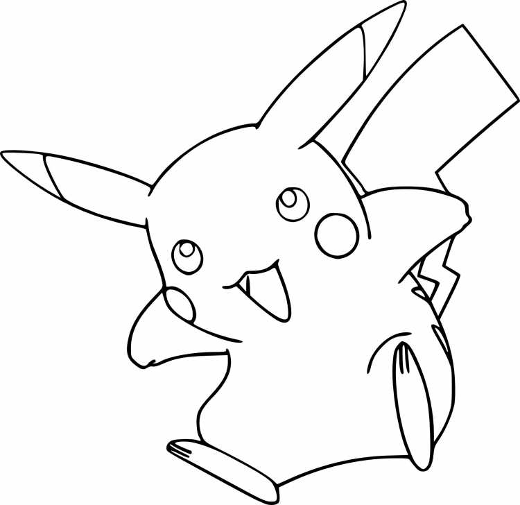 Раскраски покемоны Пикачу