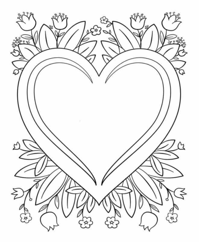 Рисунки для срисовки сердце