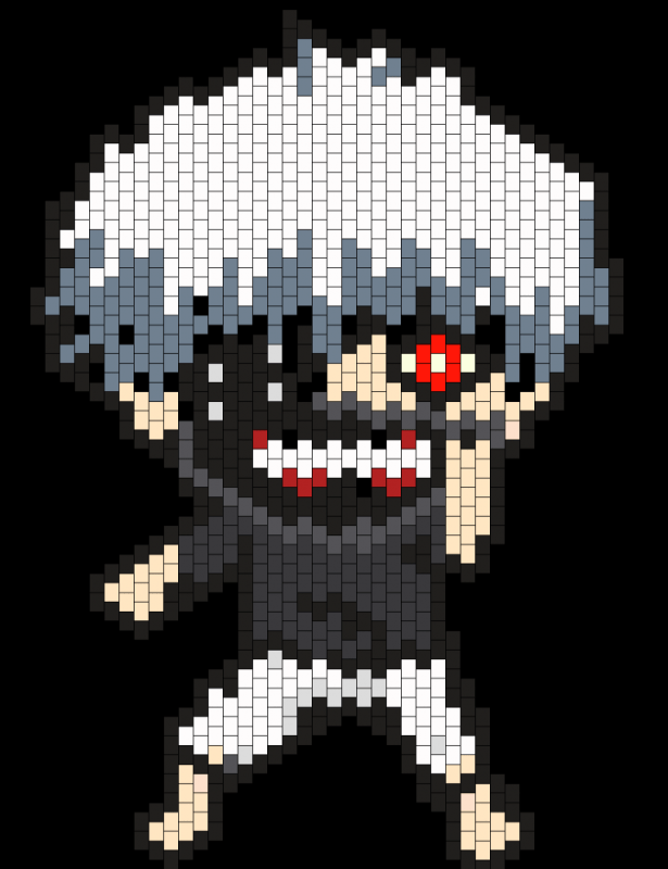 Pixel Art Токийский гуль