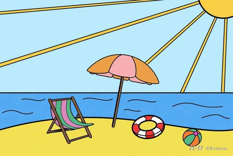 Лёгкие рисунки лета